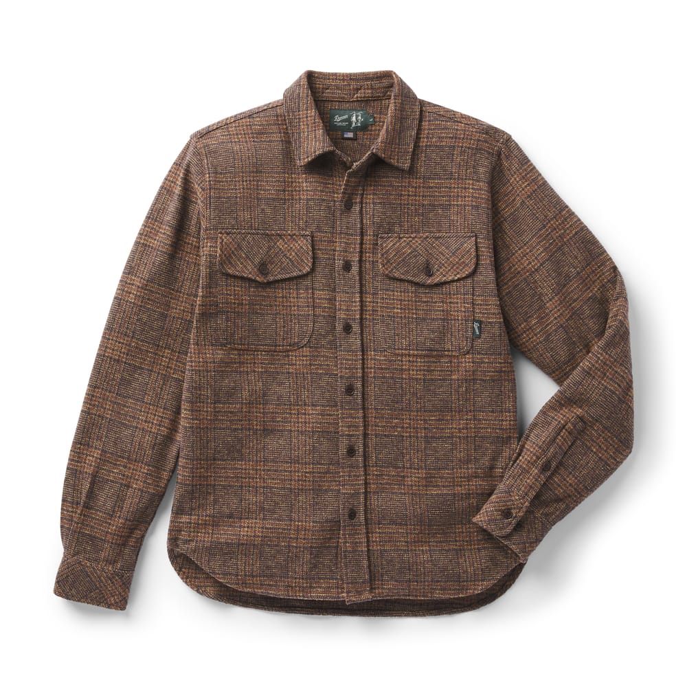 Men's Cedar Mill Cotton Flannel Brown/Tan Tweed Plaid