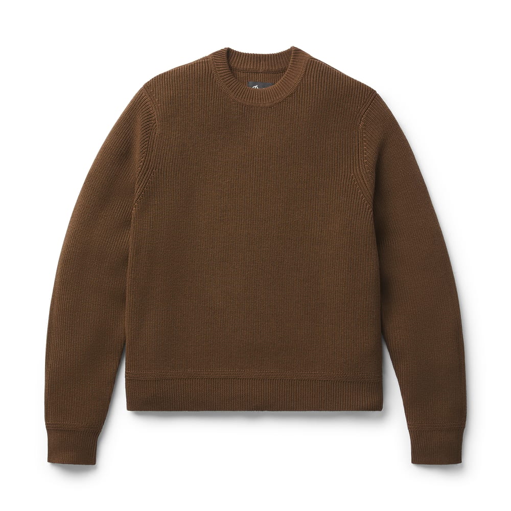 Men's DWR Wool/Cotton Sweater Dark Earth