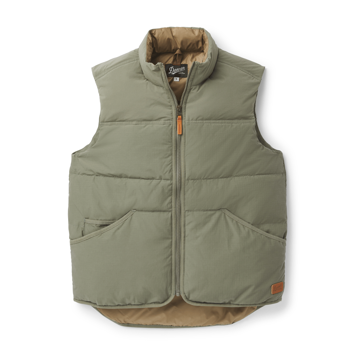 ジャケット・アウター argue FOODIE OVER DOWN VEST/OLIVE GRAY 9000026