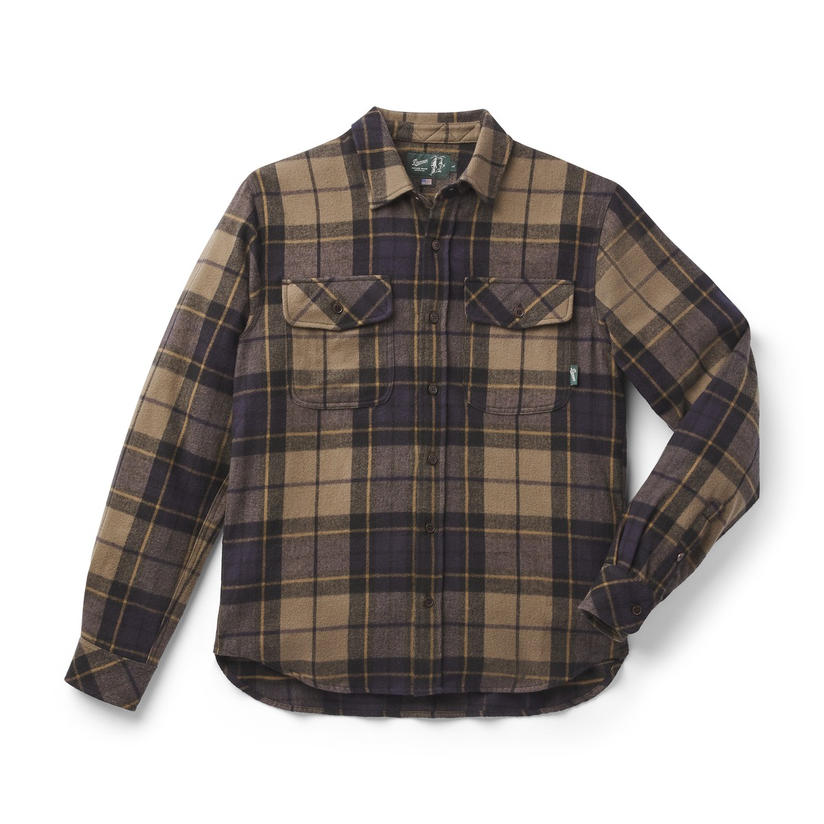 シャツ Tartan L/S Flannel Shirt Danner - Cedar Mill Cotton Flannel Shirt Navy/Olive Tartan Plaid