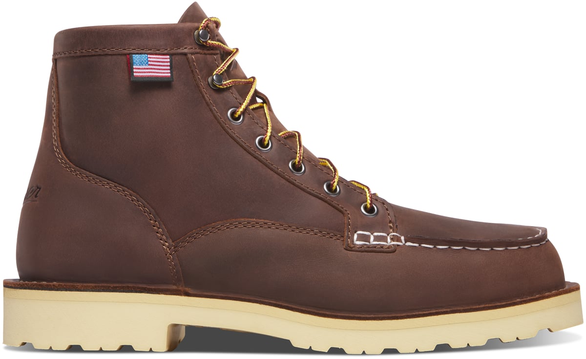 Bull Run Moc Toe 6" Brown Heel