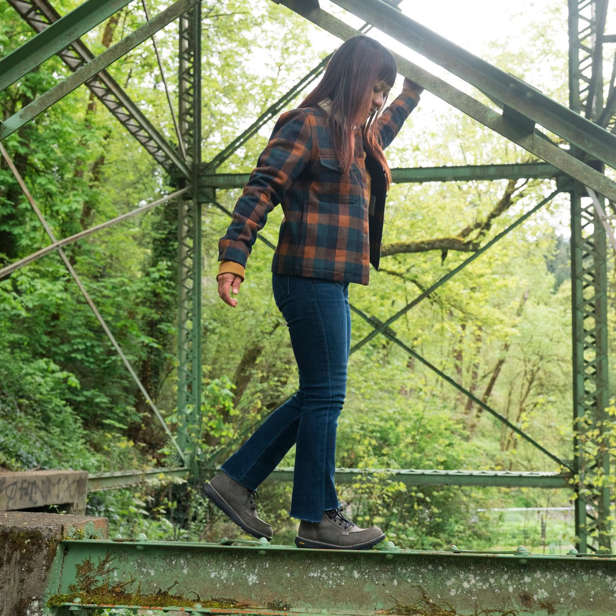 (uk5)Danner W'S LOGGER MOC 917 チャコール Danner - Logger Moc 917 GTX Charcoal