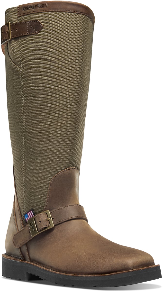San Angelo Snake Boot 17" Brown Square Toe