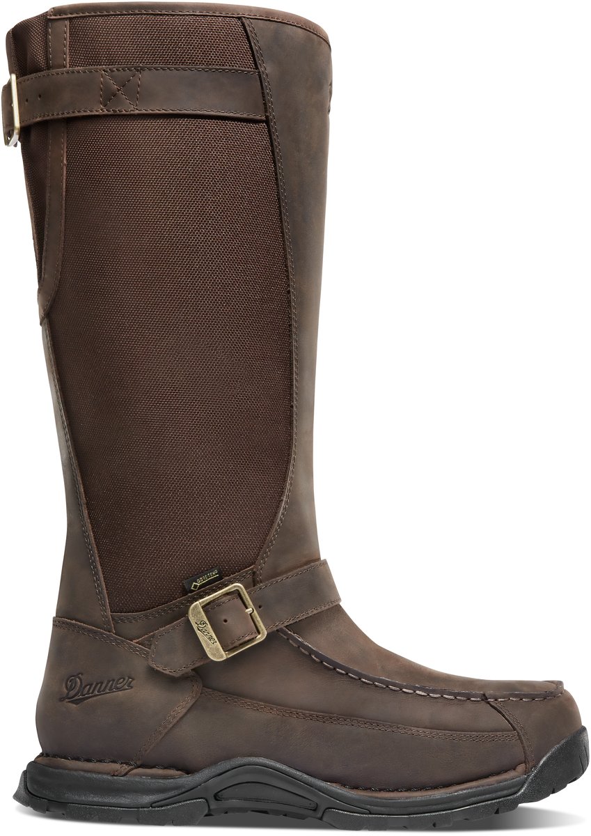 Sharptail Snake Boot 17" Dark Brown