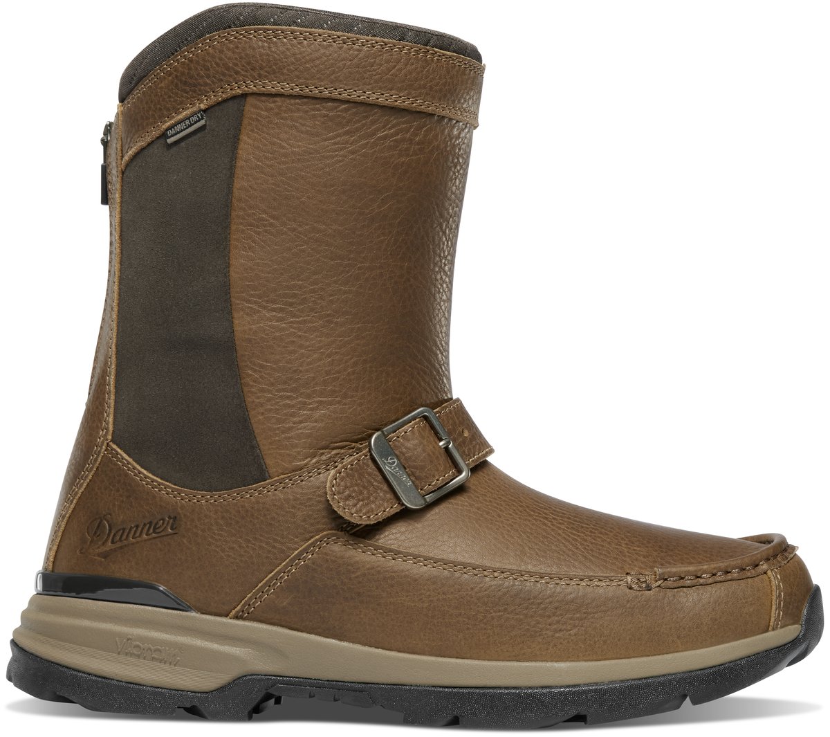 Recurve Rear Zip 10" Light Brown Moc-Toe