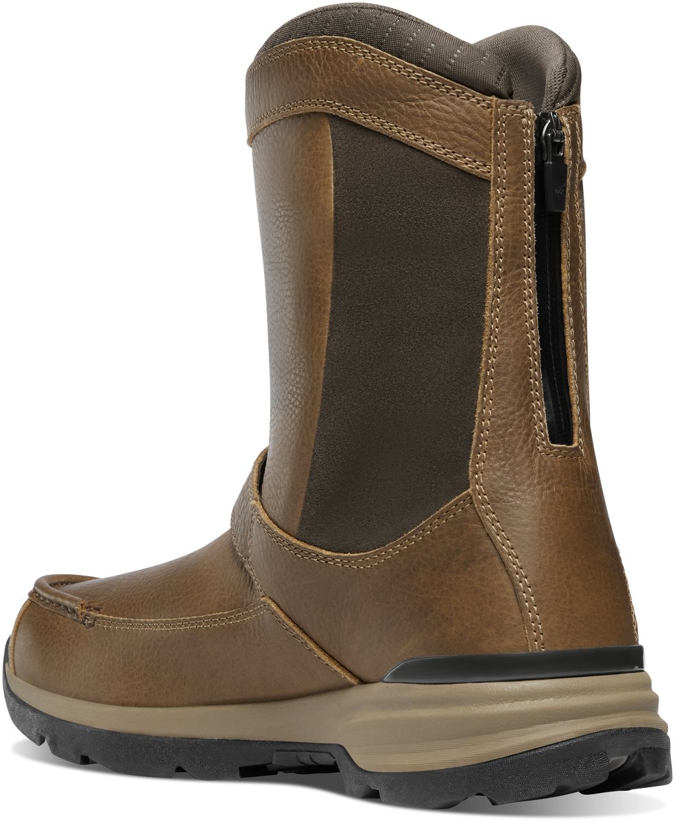 Recurve Rear Zip 10" Light Brown Moc-Toe