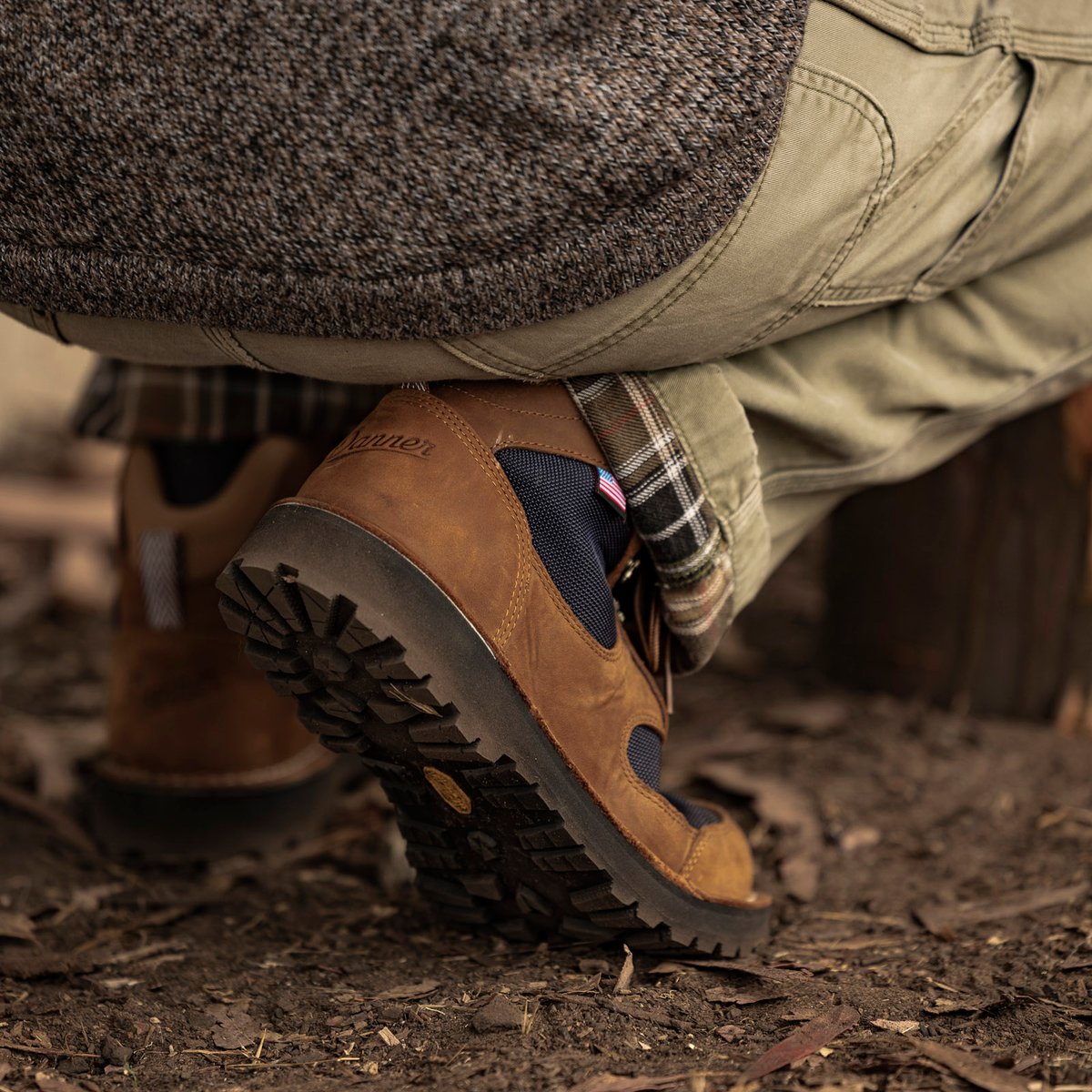 国内配送 DANNER WMNS CASCADE CREST'5 GTX BROWN /BLUE Danner - Trail 2650 Campo GTX Blue/Orange