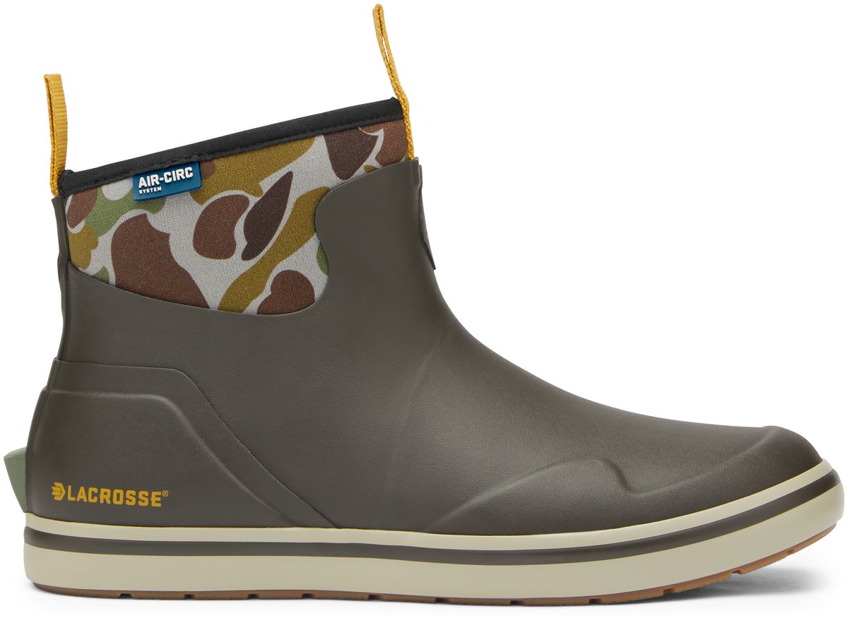 Alpha Deck Boot 6" Black Olive/Camo