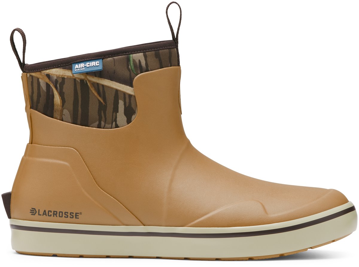 Men's Alpha Deck Boot 6" Mossy Oak Shadow Grass/Bone Brown
