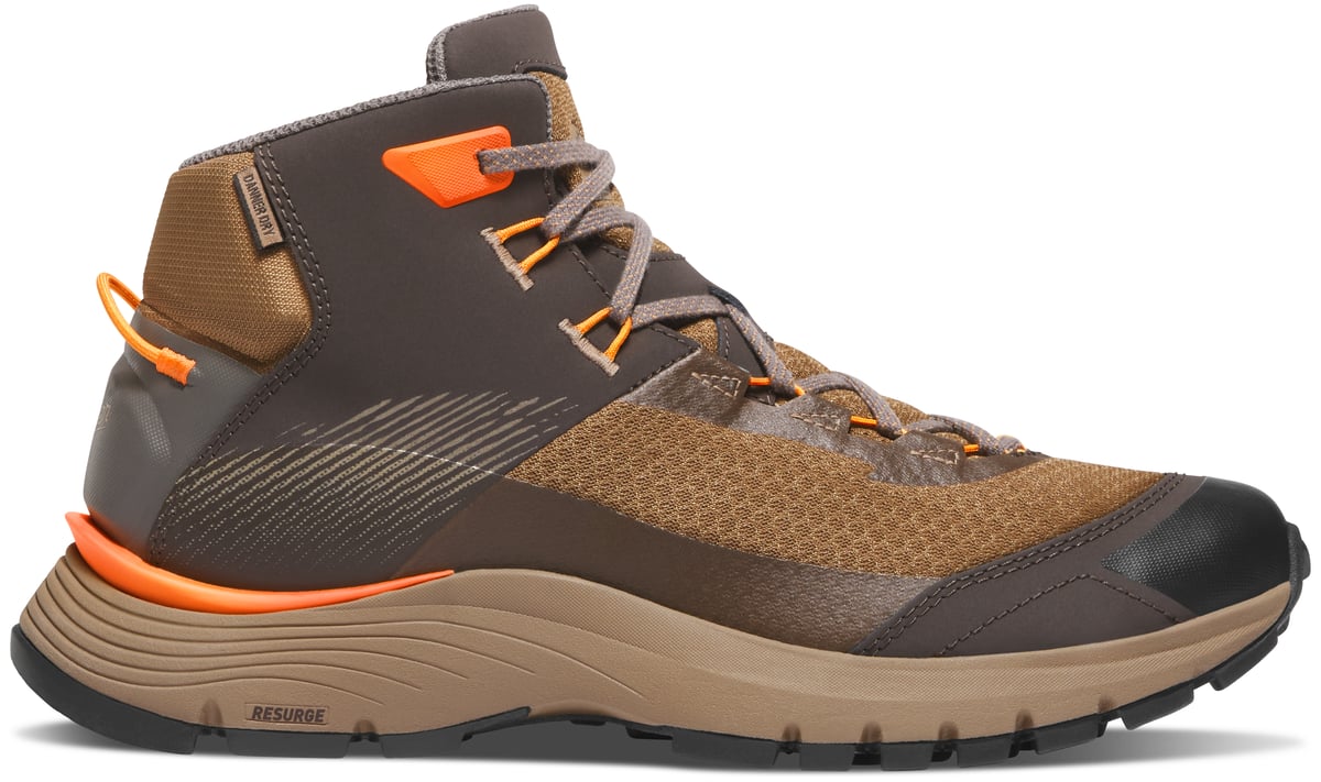 Trail Junction Mid 4" Malt Brown/Poppy Orange