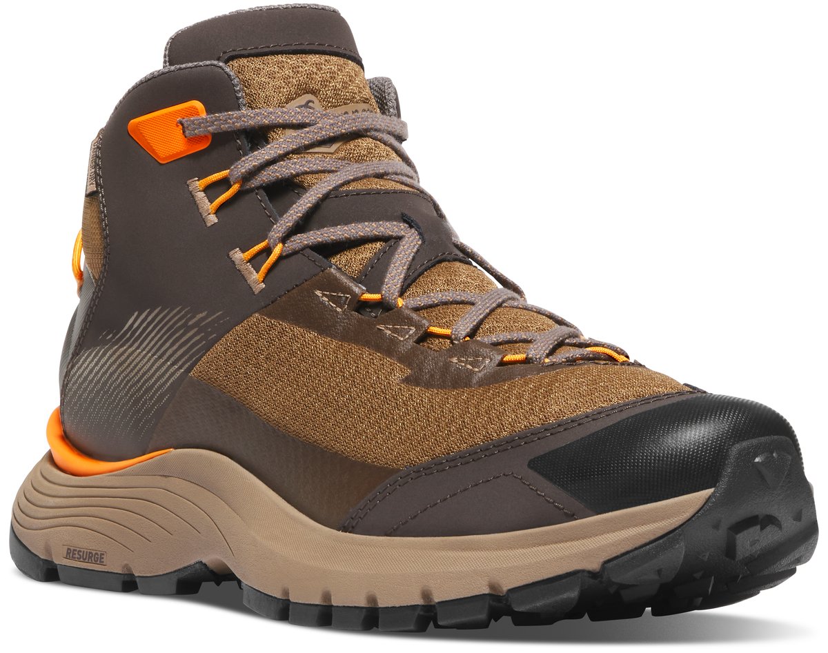 Trail Junction Mid 4" Malt Brown/Poppy Orange