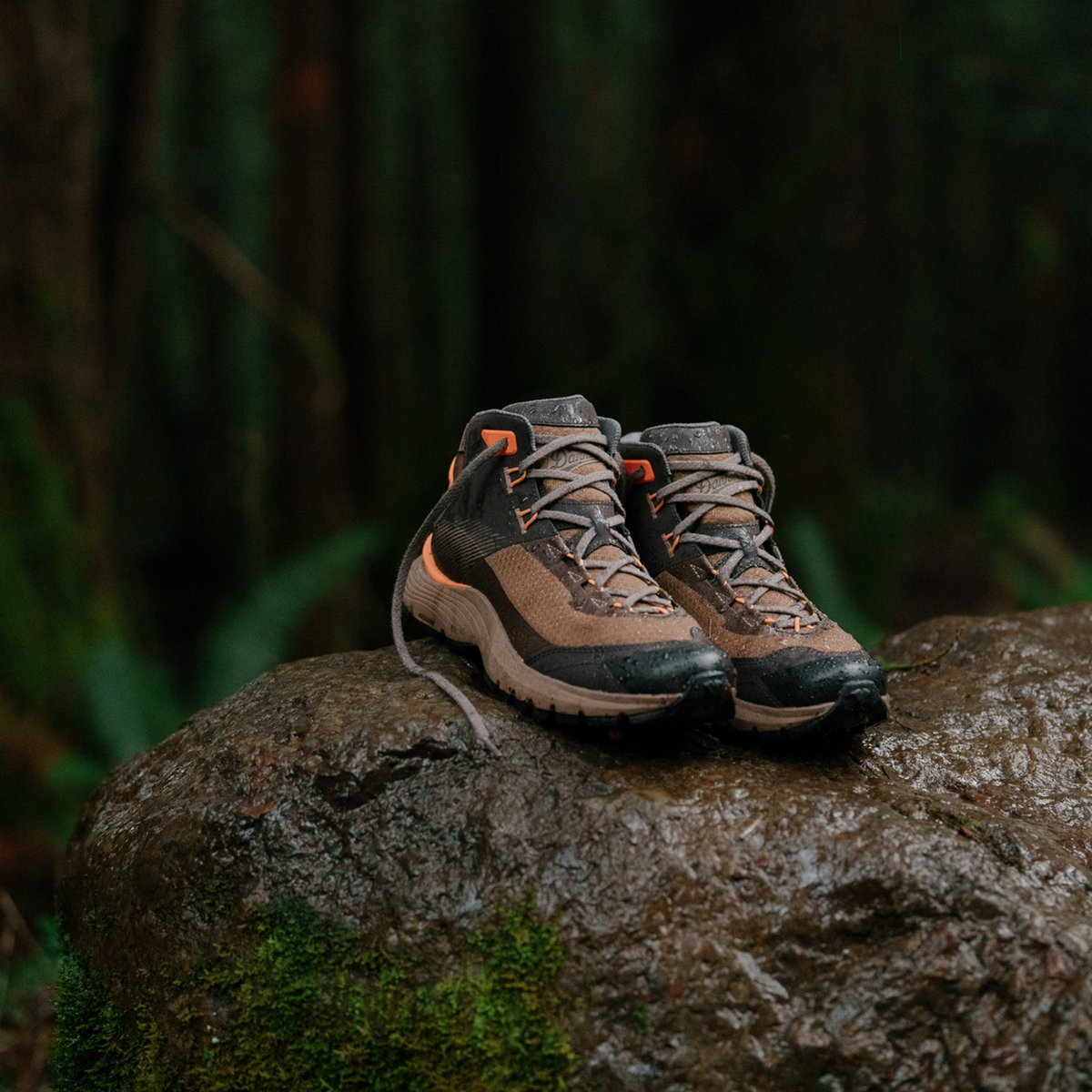 Trail Junction Mid 4" Malt Brown/Poppy Orange