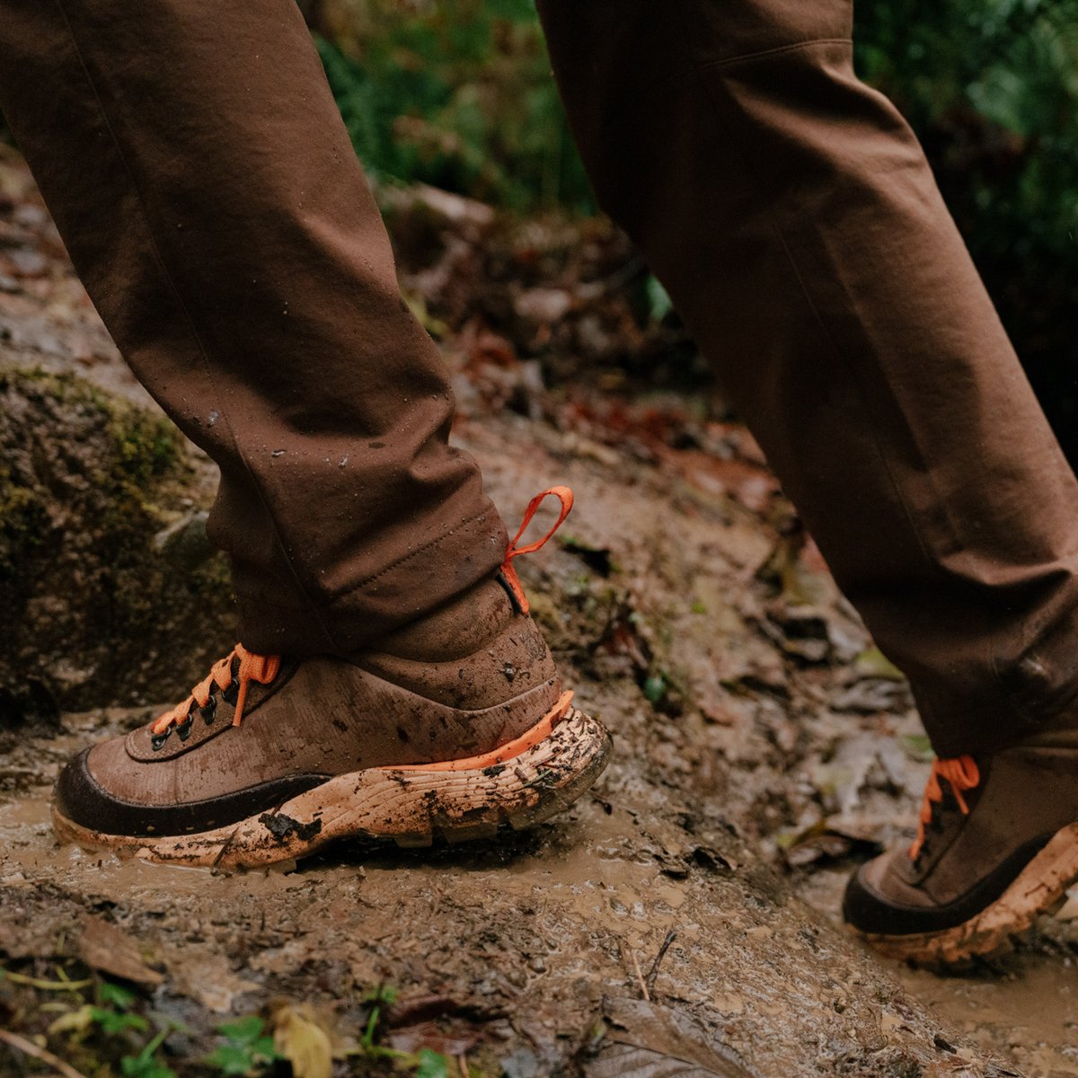 Trail Trainer Mid 4" Malt Brown/Orange Peel