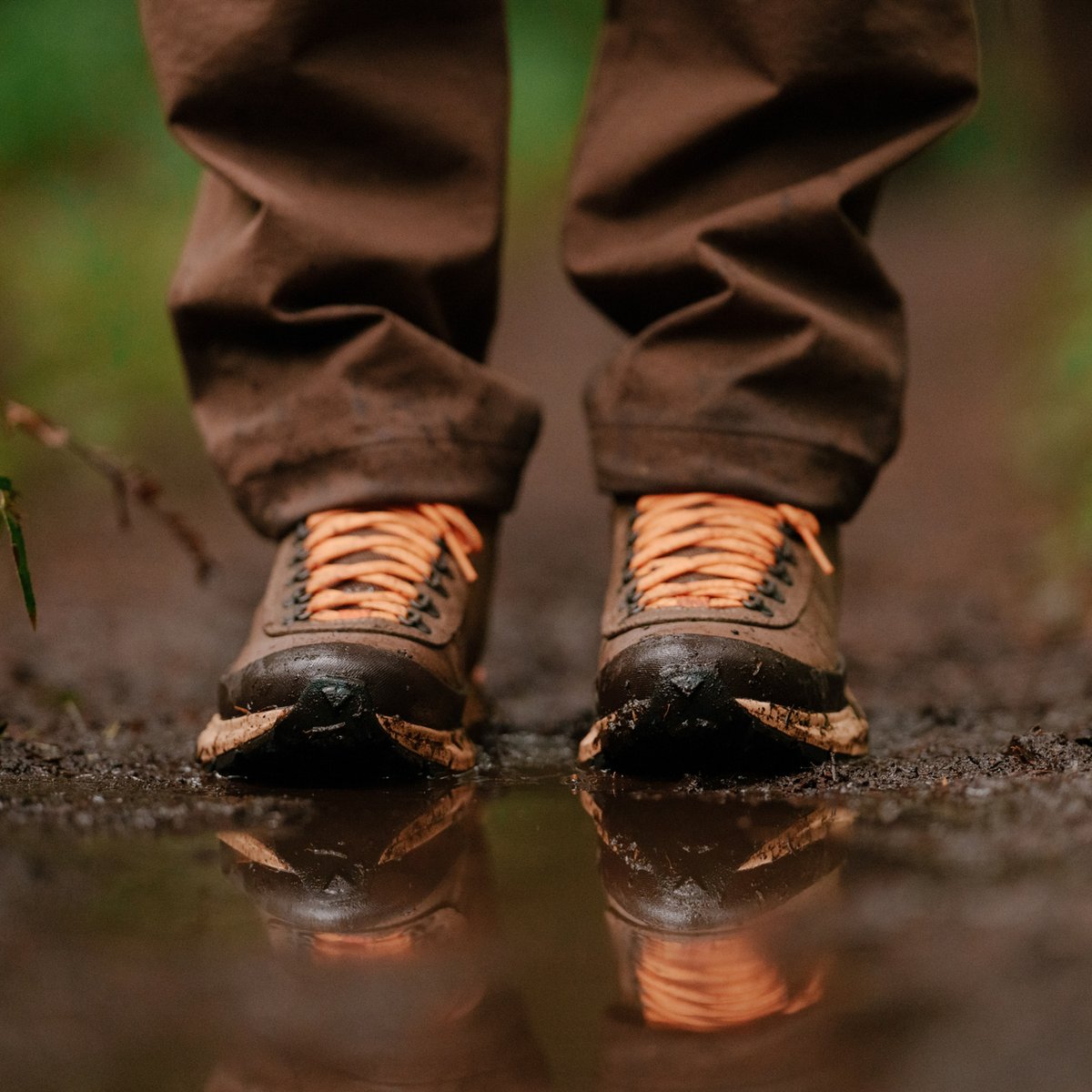 Trail Trainer Mid 4" Malt Brown/Orange Peel