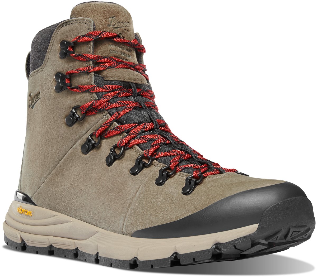 Arctic 600 Side-Zip 7" Brown/Red 200G