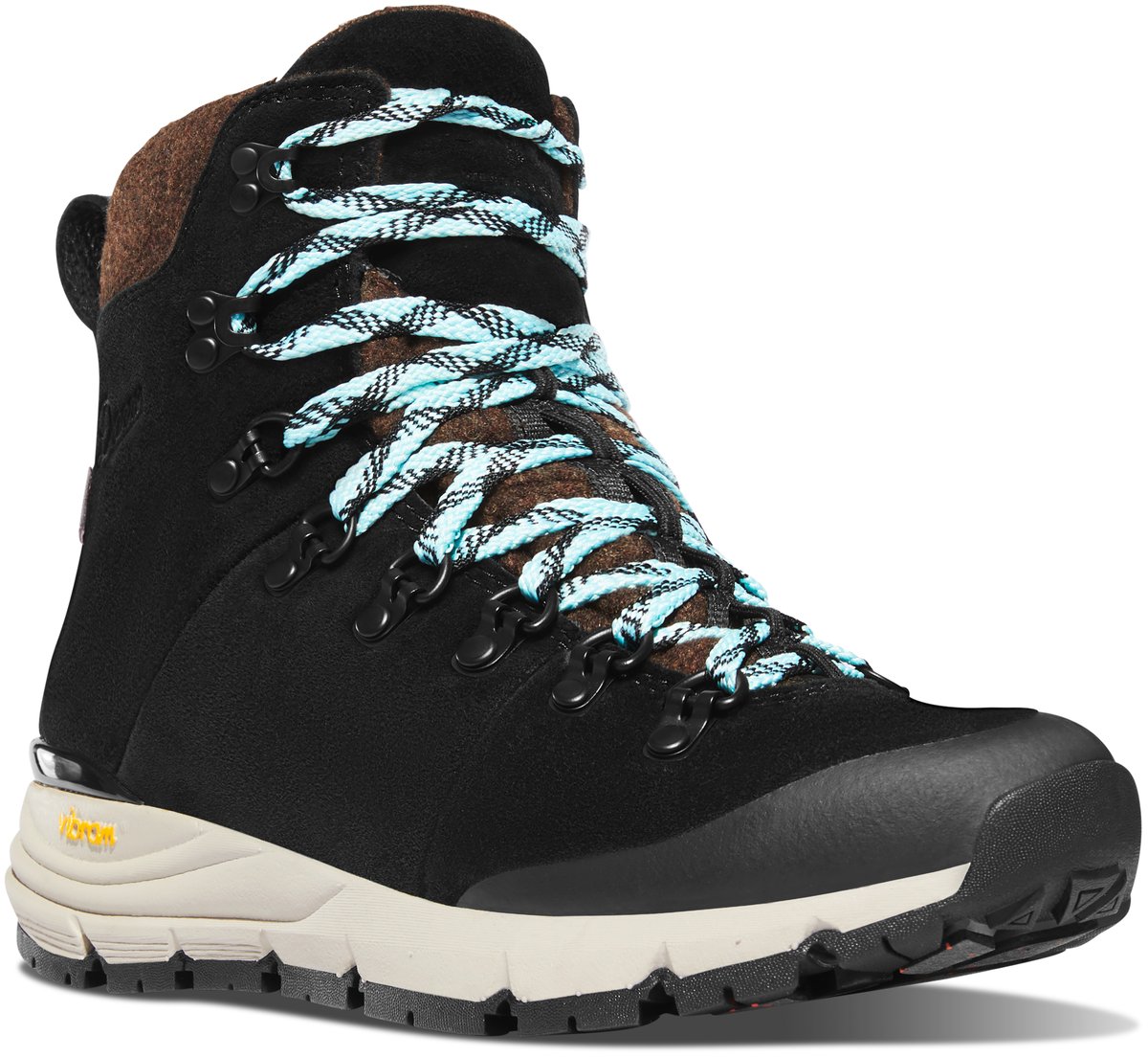 Women's Arctic 600 Side-Zip 7" Black/Spark Blue 200G