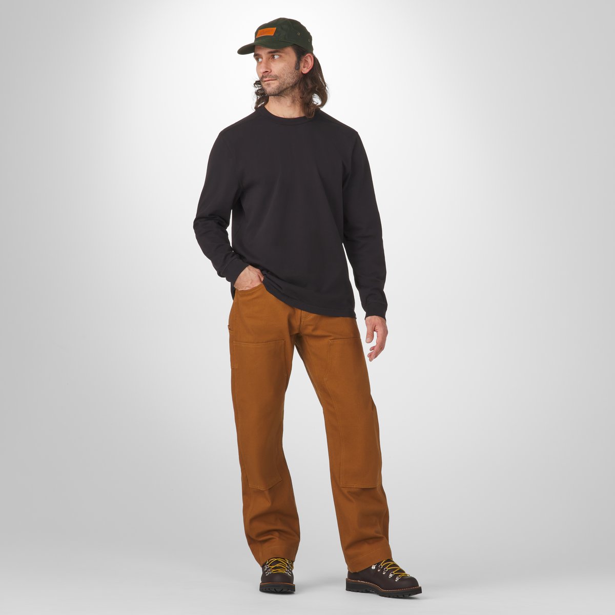 Danner 10.5oz Heavy Weight Long Sleeve Tee Black