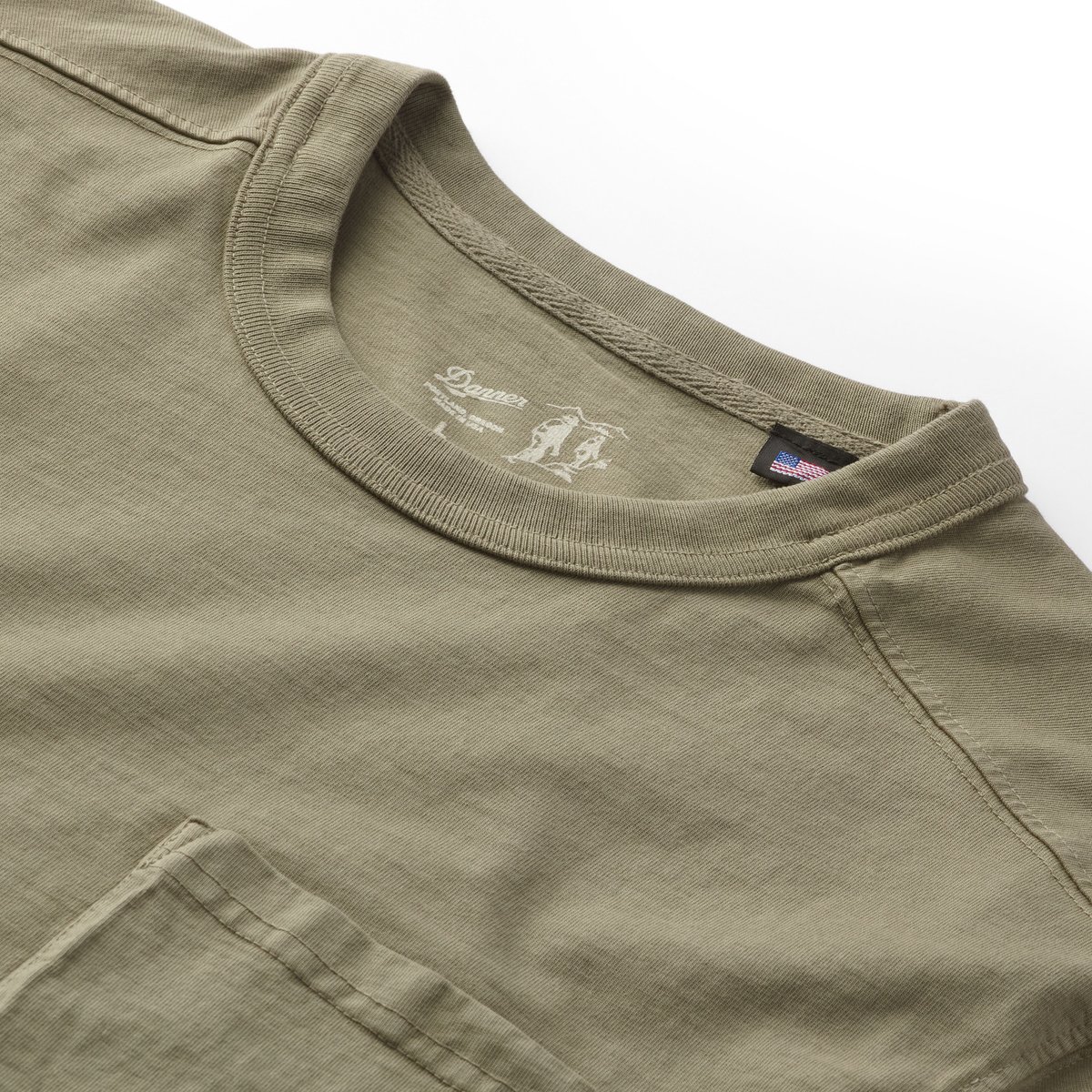 Danner 10.5oz Heavy Weight Pocket Tee Dusty Olive
