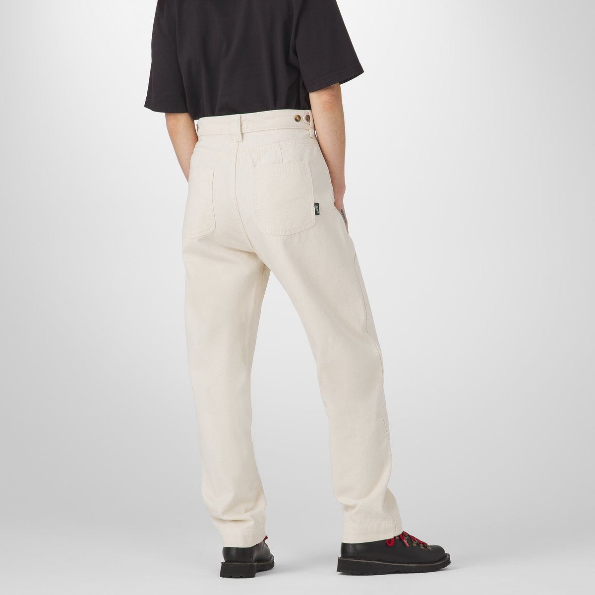 【2plan】Lighton Washed Double Knee Pants Dickies Double Knee Relaxed Fit Jeans Light Wash
