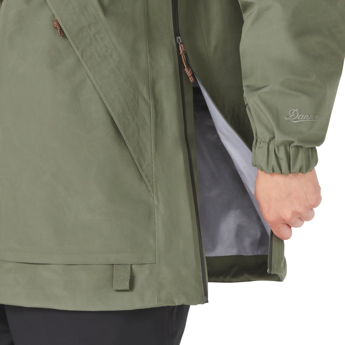 Cascade Crest Packable 3L GTX Jacket Dusty Olive