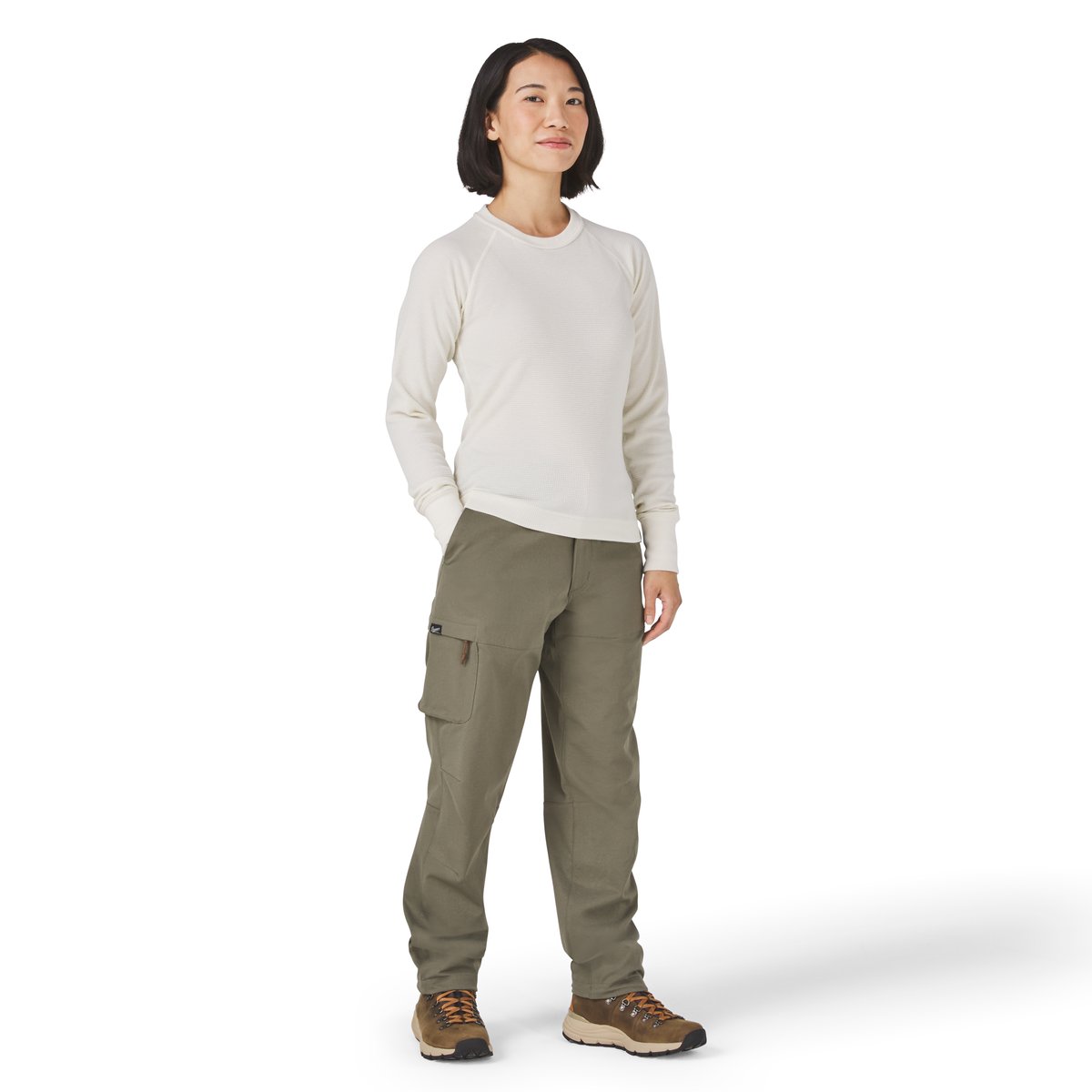 Santiam Waffle LS Tee Turtledove