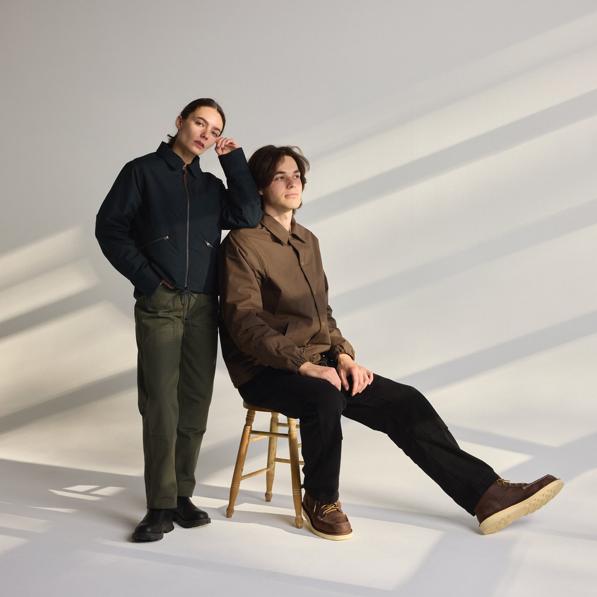 Women's Waxed Primaloft Coaches Jacket Navy