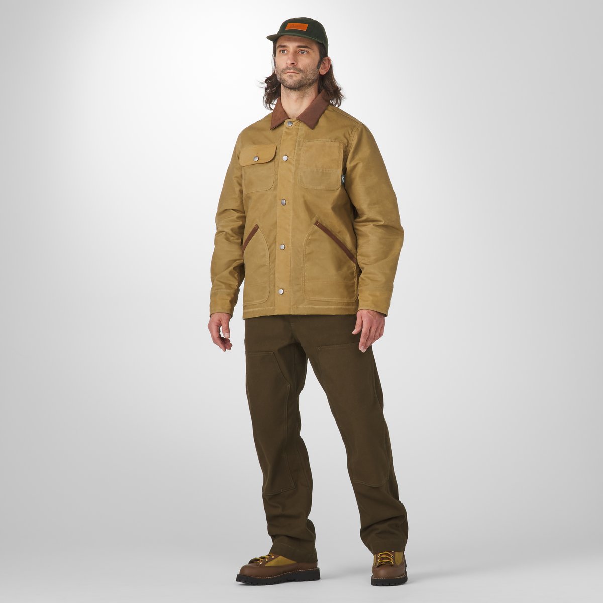 【半額セール‼️】BoTT CANVAS WORK JACKET BROWN M Print On Demand: EXP550Z - Canvas Workwear Jacket