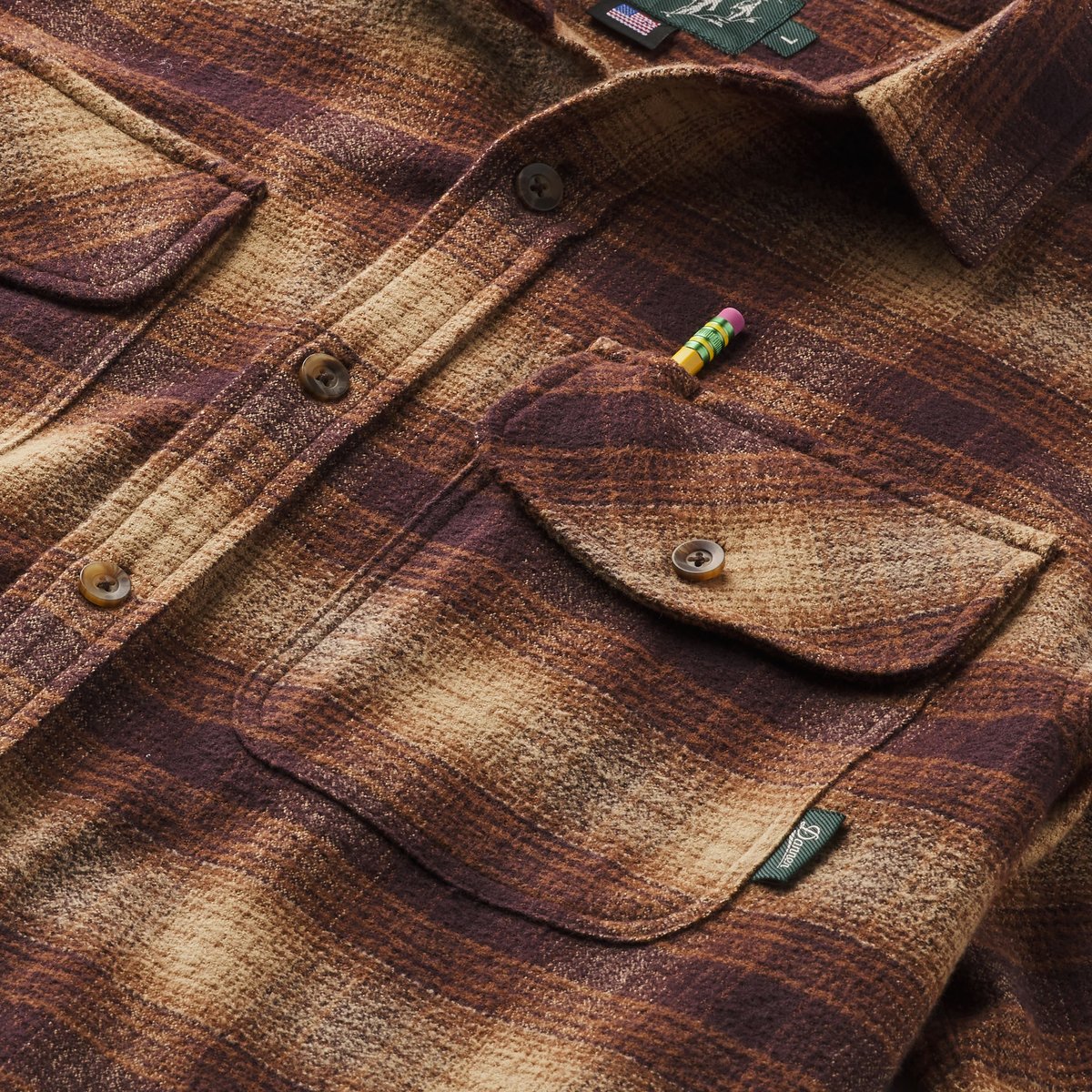 Danner Cedar Mill Cotton Flannel Espresso Plaid