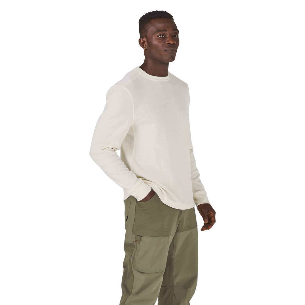 Santiam Waffle LS Tee Turtledove - M