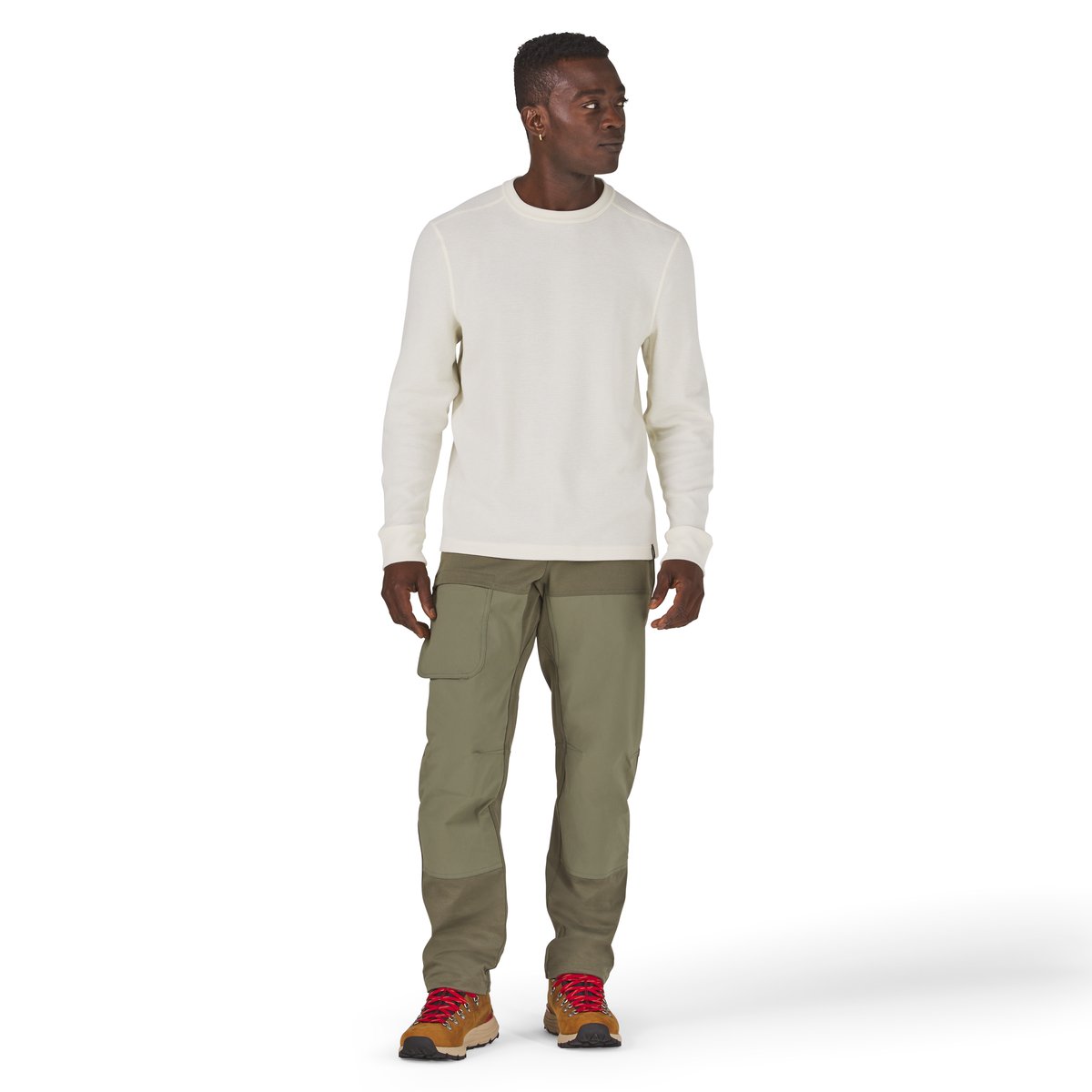 Santiam Waffle LS Tee Turtledove - M