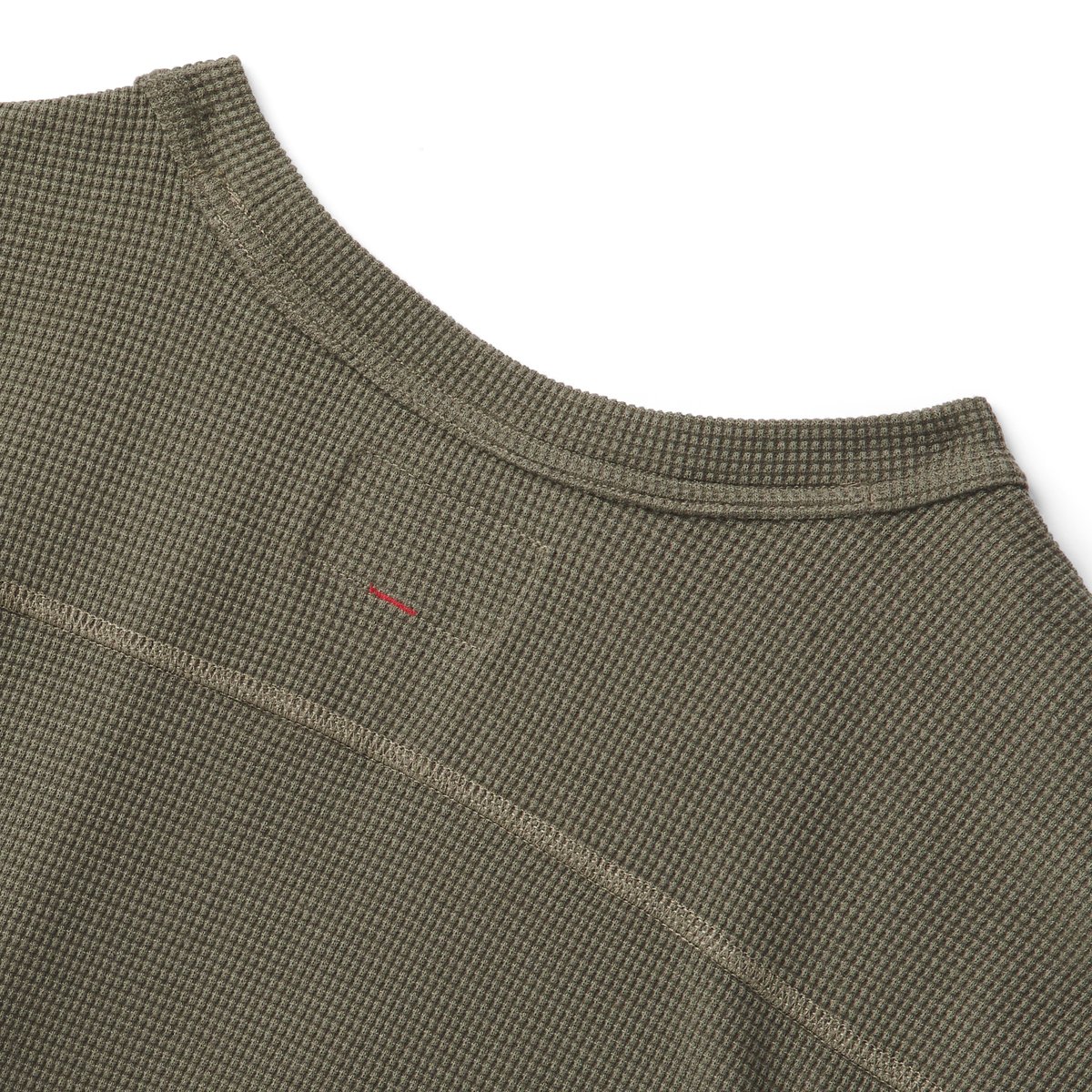 Santiam Waffle LS Tee Dusty Olive - M