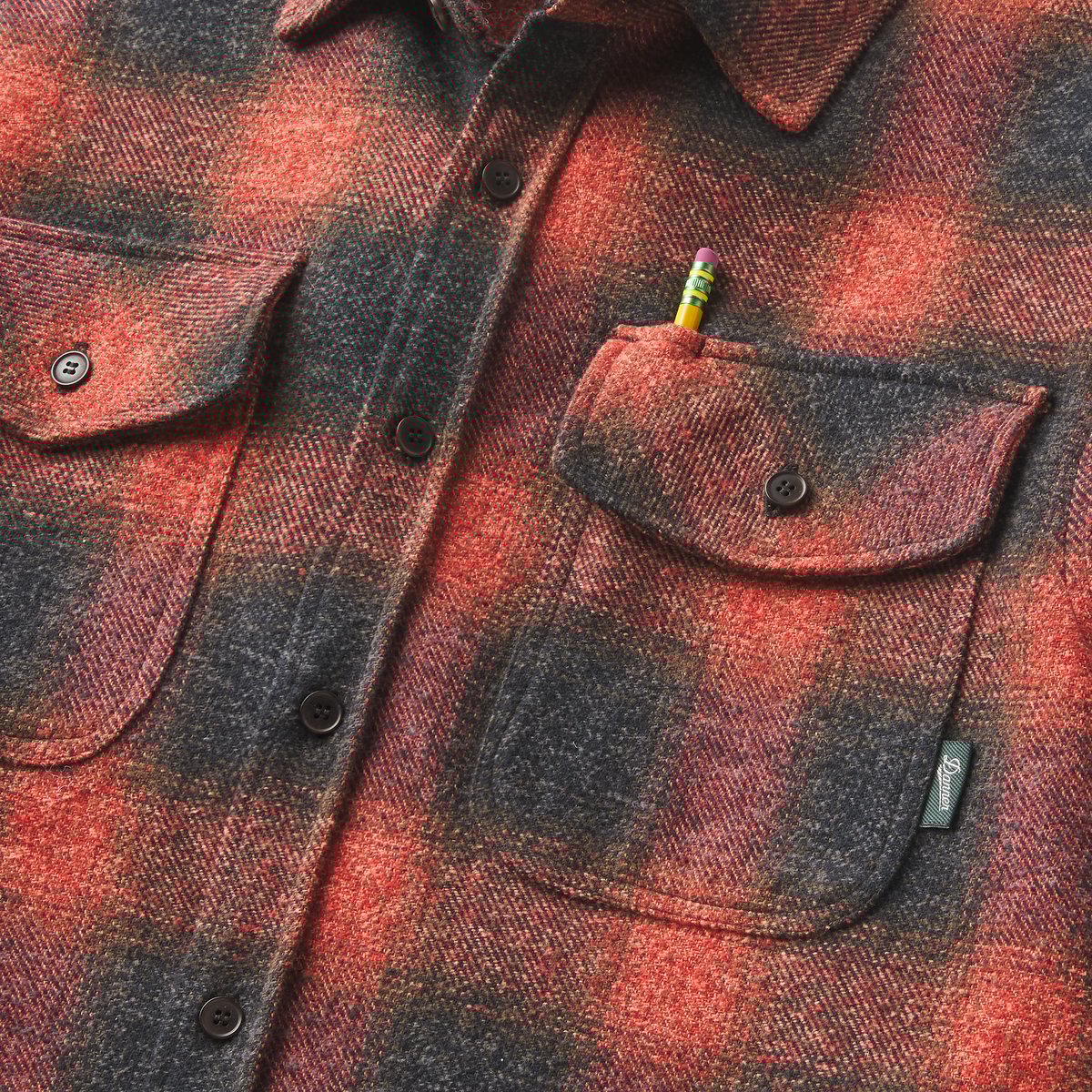 Men's Cedar Mill Cotton Flannel Ombre Buffalo Plaid