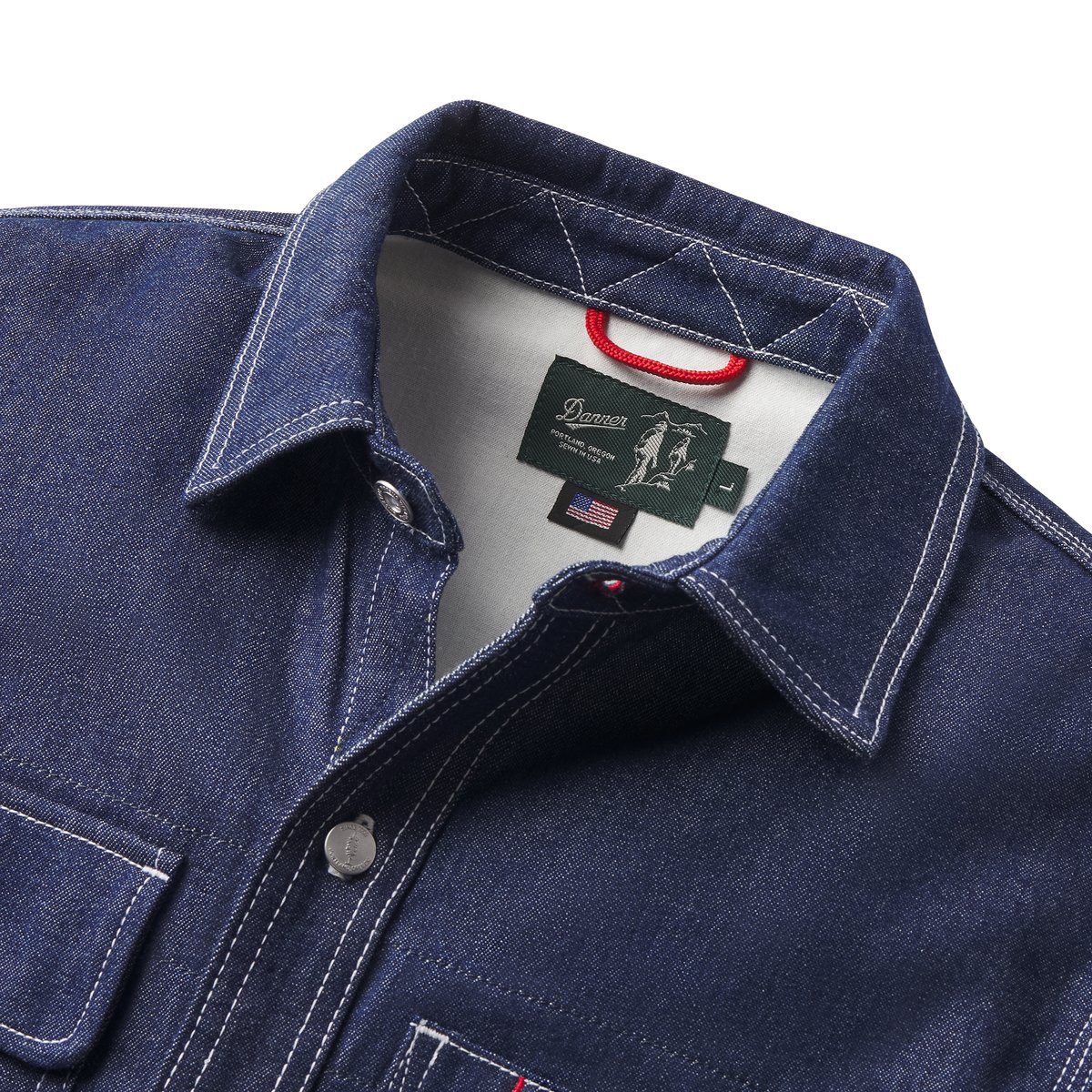 Men's Larch Mt Denim Shirt Dark Wash Indigo