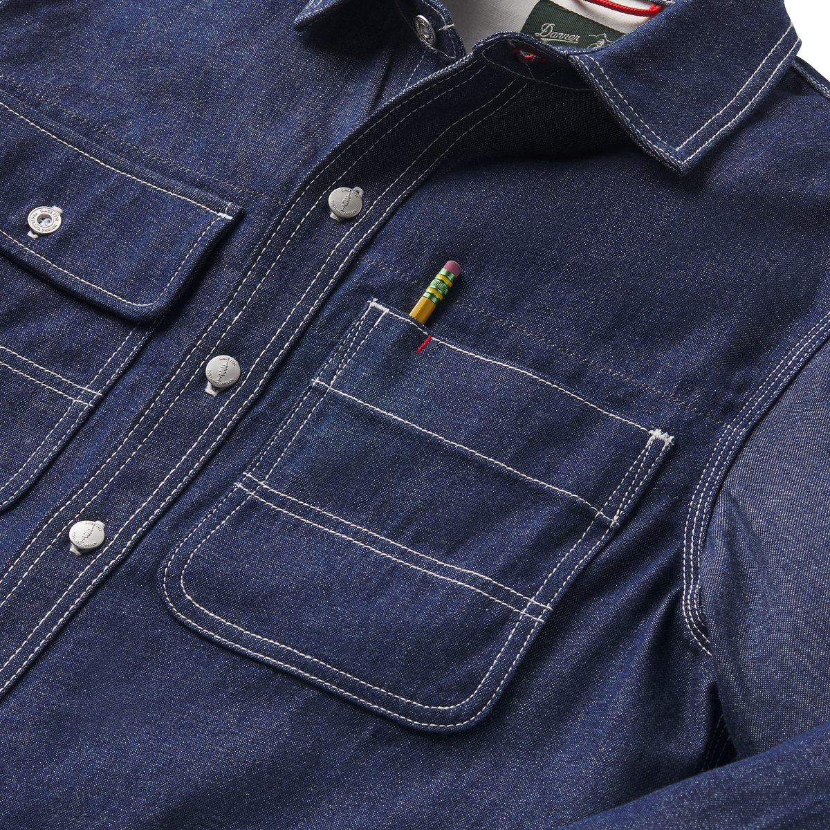 Men's Larch Mt Denim Shirt Dark Wash Indigo