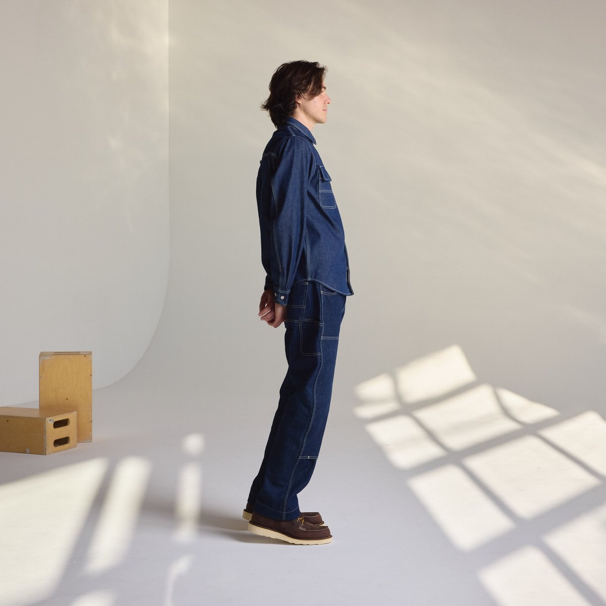 Men's Larch Mt Denim Shirt Dark Wash Indigo