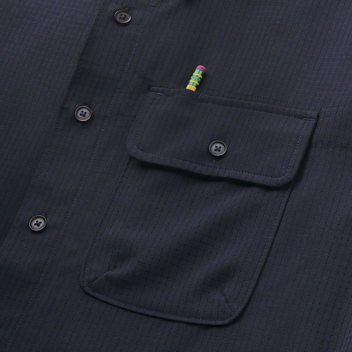 Men's Summer Wool LS Trail Shirt Dark Navy