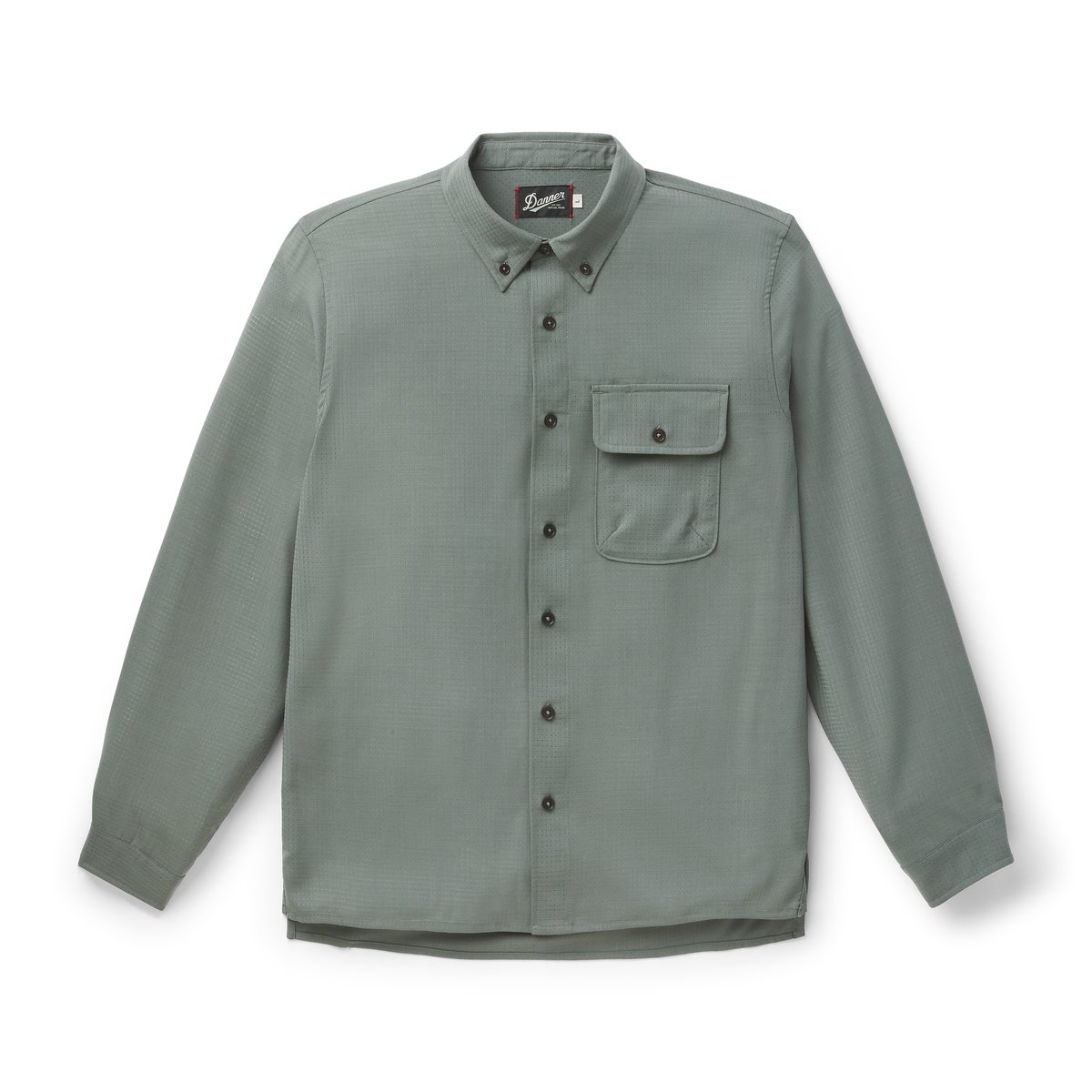 Men's Summer Wool LS Trail Shirt Agave Green