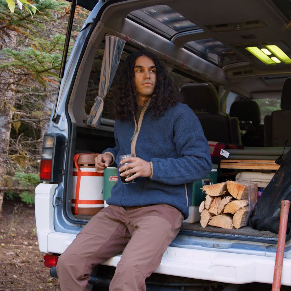 Wolf Creek Sherpa Jacket Outer Space/Ermine - M Thumbnail