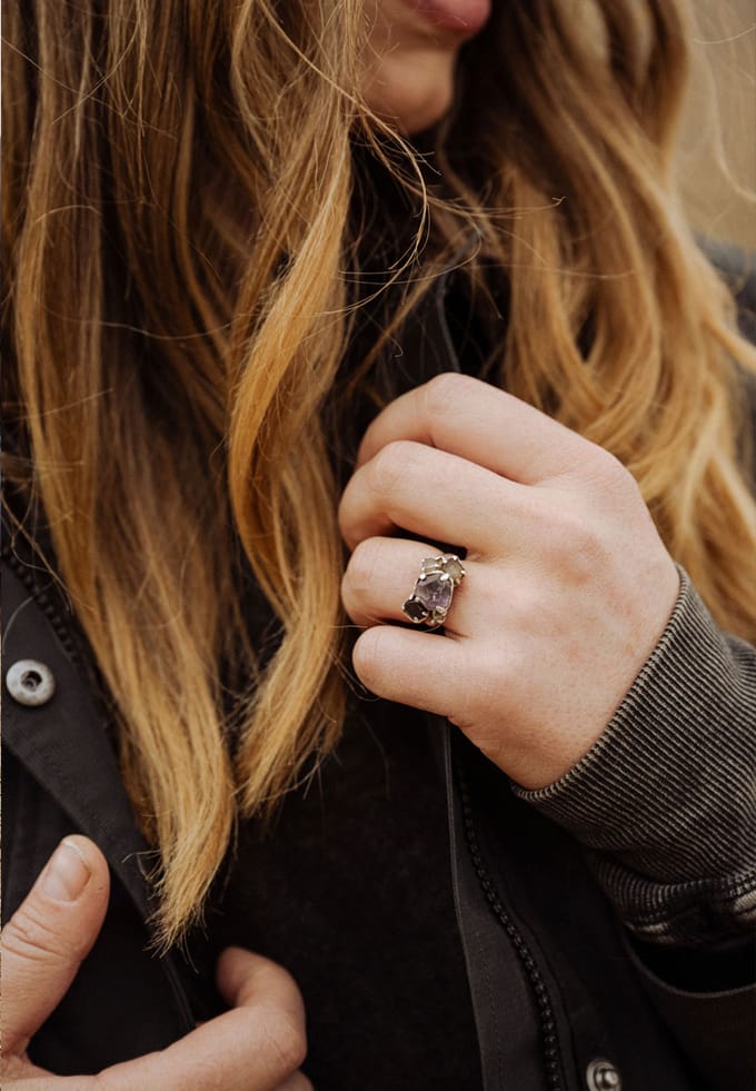 close up of a ring