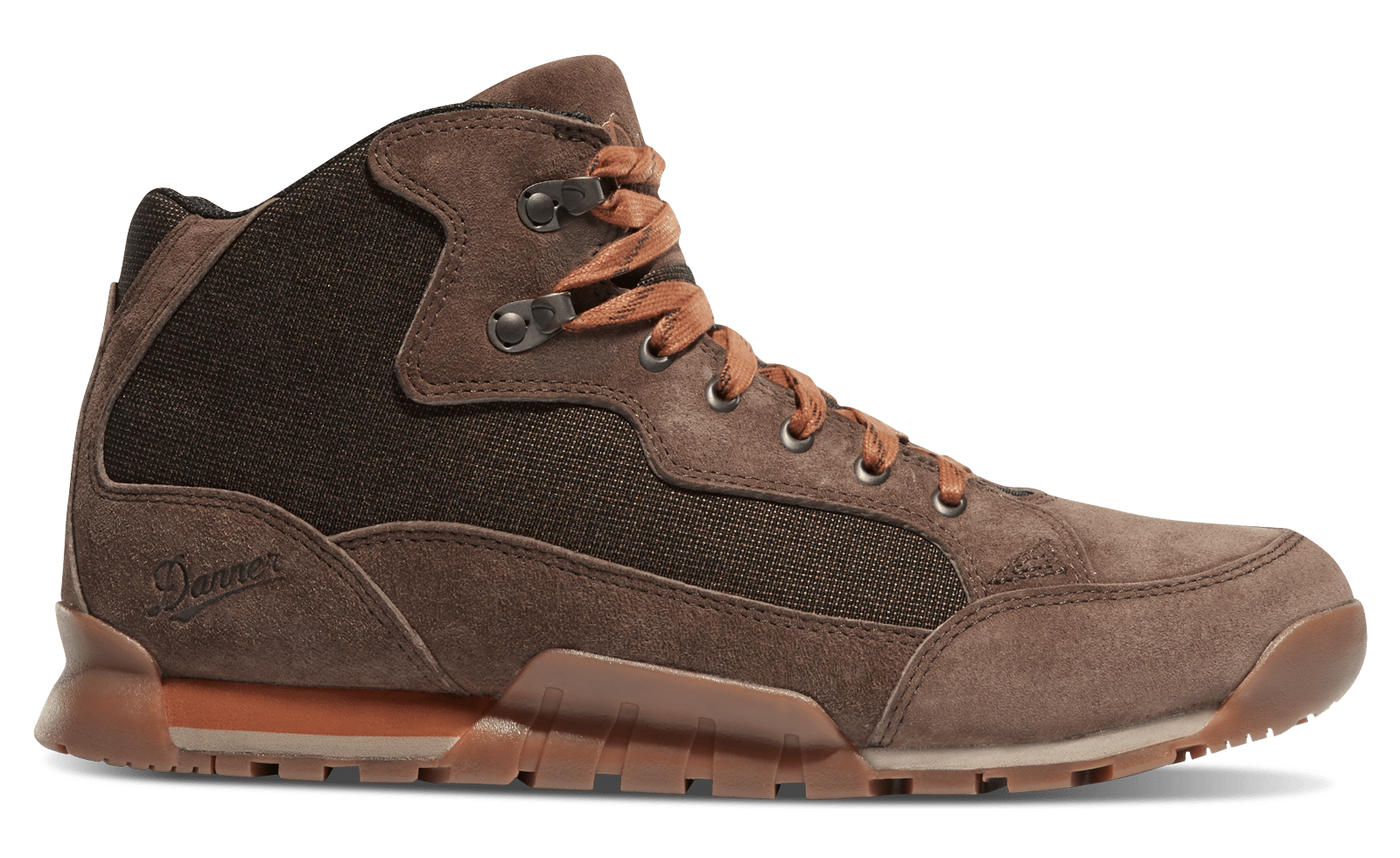 Skyridge hiking boot in brown with orange accents