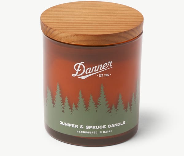 Danner Branded Juniper Spruce 10oz Candle