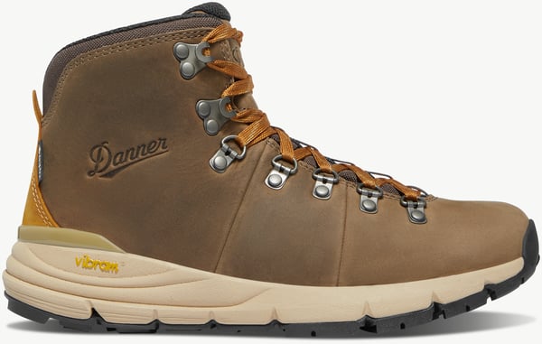 Danner - 登山靴 Danner - Mountain 600 Leaf GTX Grizzly Brown/Rhodo Red
