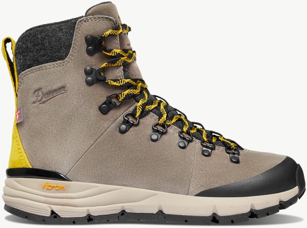 Danner - Arctic 600 Side-Zip Driftwood/Yellow Insulated 200G