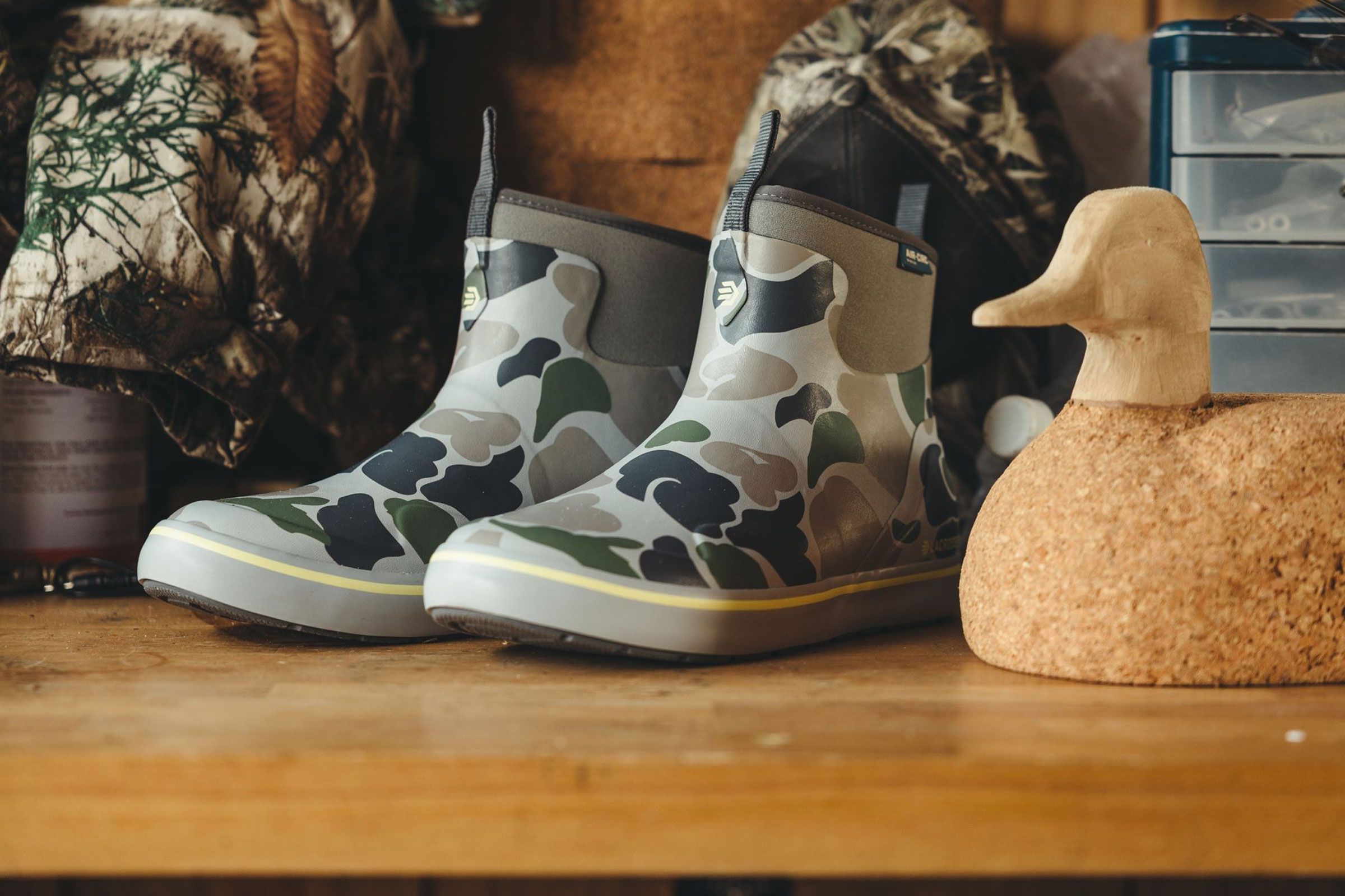 pair of short rubber boots