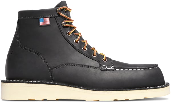 Bull Run Moc Toe 6&quot; Black