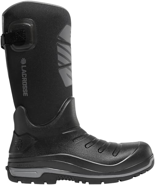 LABO Men's Waterproof Insulated Snow Boots - Black, Size 8.5, Rubber Slip-Resistant Sole