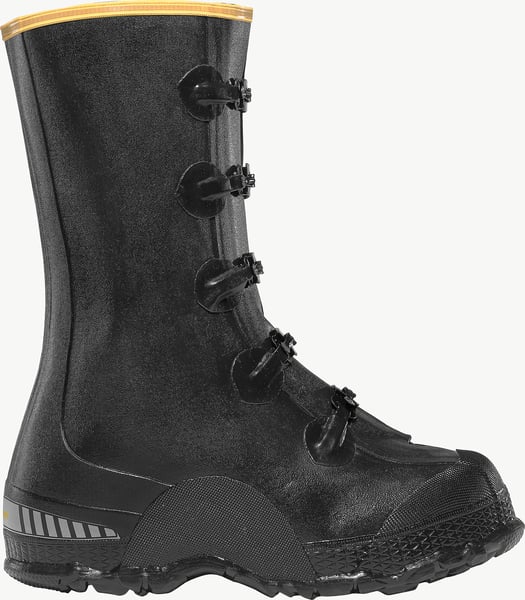 ZXT Buckle Deep Heel Overshoe 14&quot; Black
